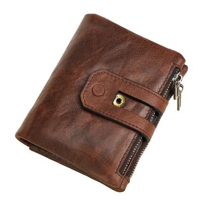 China Custom Genuine Cowhide RFID Logo Credit Card Holder Pop Leather Card Holder Case Wallet for sale