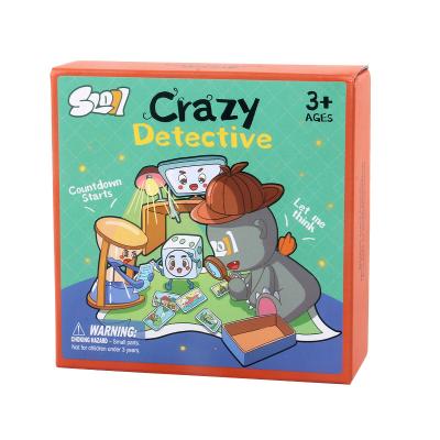 China Eco-friendly Non-Toxic Intellectual Thinking Happy Memory Advanced Version Crazy Detective Small Board Game for sale