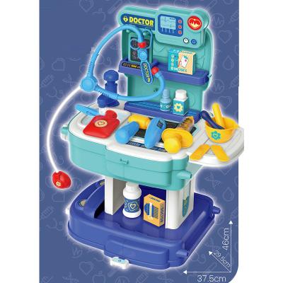 China Eco - Friendly Non - Toxic 2 In 1 Medical Equipment Plastic Bag Pretend Doctor To Play Set Toy for sale