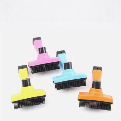 China Dog Cat Grooming Beauty Brush Massage Hair Removal Stabilized Feeds Sustainable Plastic Pet Comb for sale