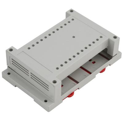 China Universal use DRX PLC004 din rail control box 145*90*40mm PCB din rail enclosure for electronics for sale