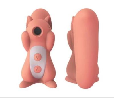 China Waterproof Sex Toy Remote Controlled Silicone+ABS Squirrel Suction Vibrator Vibrator GSV-133 for sale