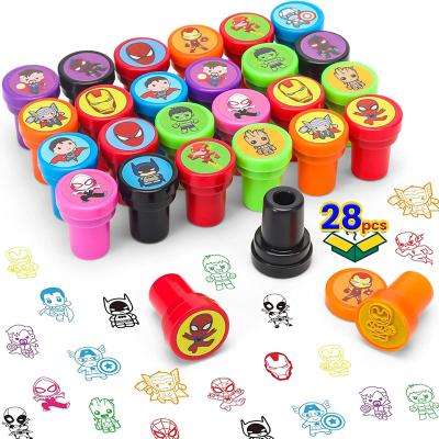 China Office Kids Toys Plastic Self Inking Toy Stamps / Custom DIY Toy Stamp For Kindergarten School for sale