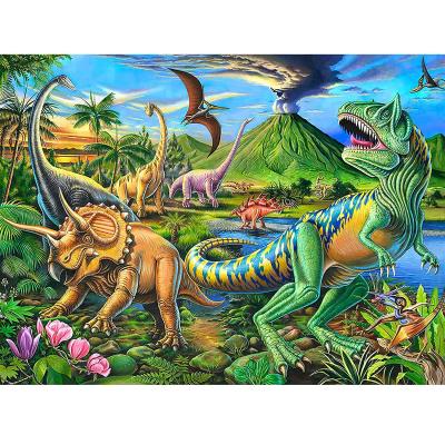 China Cartoon Toy Puzzles for Kids Ages 4-8 Years, 100 Piece Dinosaur Brain Teaser for Toddler Kids Learning Educational Puzzles Toys for sale