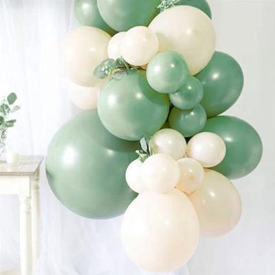 China Brithday /WeedingParty/Sage Green Gold Balloon Garland Decor Arch Chain Of Gifts Wedding Birthday Decoration Latex Balloons For Kids Baby for sale