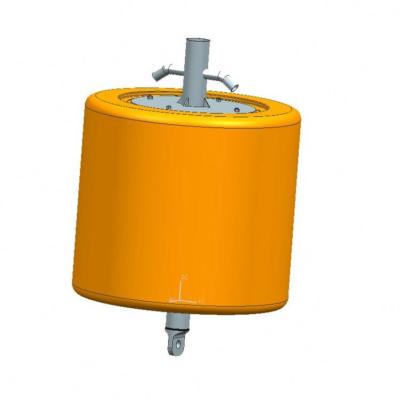 China Marine Equipment Yellow HDPE Mooring Sea Warning Buoys for sale