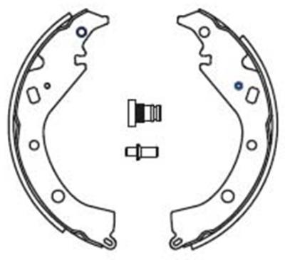 China Auto part K2358 GS7816 88972490 NR-1082 FN-2358 S790-1447 19143173 88972490 04495-52030 brake shoes ZAPATAS DE FRENO SAPATAS De FREIO for sale