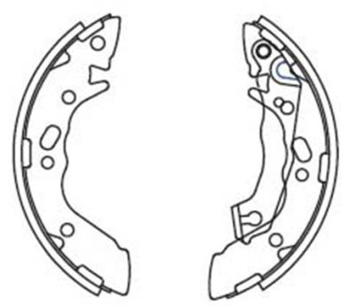 China Auto Part K-11162 BS1695 GS8658 BS1739 986487400 LS1609 LS1807 LS1836 LS1891 FK-11162 FSB310 Brake Shoes ZAPATAS DE FRENO SAPATAS De FREIO for sale