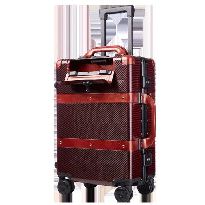 China Full Carbon Professional High-end Professional Genuine Fiber Handle Rotating Hard Wheel TSA Customs Code Lock Boarding Travel Luggage Luggage for sale