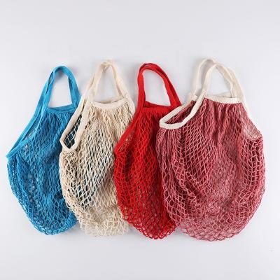 China 100% Cotton Eco-Friendly Mesh Wholesale Reusable Washable Fruit And Vegetable Shopping Bags for sale