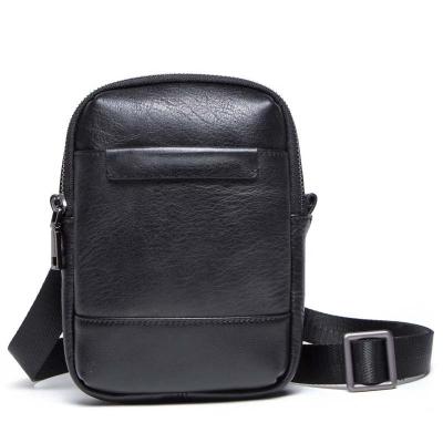 China Water Proof Cycling Waist Bag Genuine Leather Bum Fanny Pack Messenger Bag For Men for sale