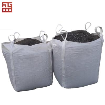 China 1-2 Ton Large Respirable Tote Bag Waste Plastic Container Transparent Bag For Lettuce Or Sand Or Wood for sale