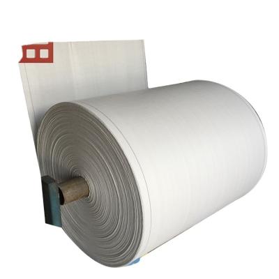 China Stretch PP Woven Plastic Tarpaulin With BOPP Film Rice Bag for sale