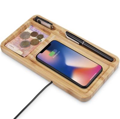 China Deak Creative Qi Charger Wooden Wireless Charging Induction Qi Wireless Charging Receiver for sale