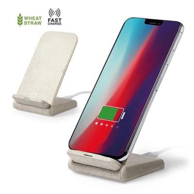 China Eco-Friendly Cell Phone Wireless Charging Stand Delivering 10W Fast Charging for Samsung and 7.5W for Phone.LED Lights for sale