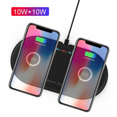 China Mobile Phone Wireless Charger 2 In 1 Dock Pad Pad Qi Fast Charging Wireless Wireless Charger for sale