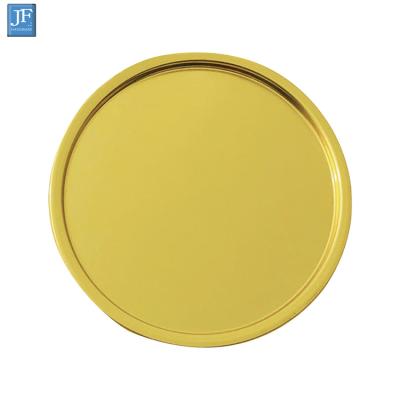 China 108mm round paint chemical oil can component vacuum tin can accessory ring bottom and top cover for sale