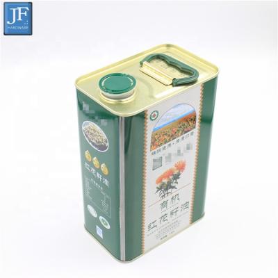 China Edible oil tin can 1.8l saffron seed oil tin can 1800ml frying oil packaging can for sale