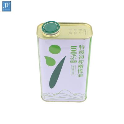 China Empty Extra Blank Packaging Box 1L Olive Oil Packaging Tin Can for sale