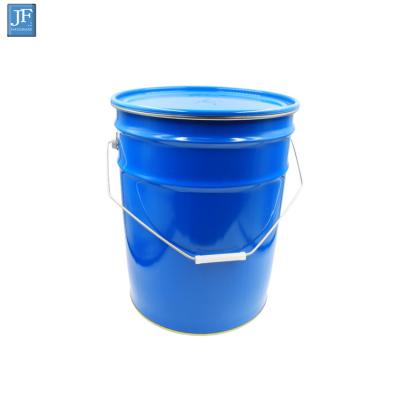 China Anti-rust oil is used inside the bucket 5 gallon metal bucket 20l drum paint bucket sizes Tin Metal Bucket for sale