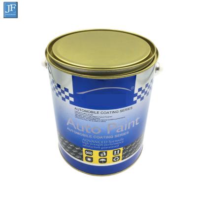 China Paint Clear 1 Gallon Pain Box 4 Liter Tin Cans Container With Tight Triple Lid And Handle for sale