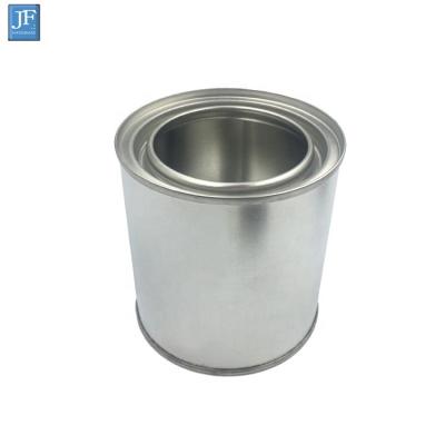 China Paint Round Custom Metal Bucket Chemical Paint Can Empty Bucket 1liter for sale