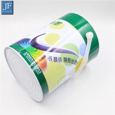 China Paint Round 5L Paint Tin Can 5 Liter Paint Metal Can for sale