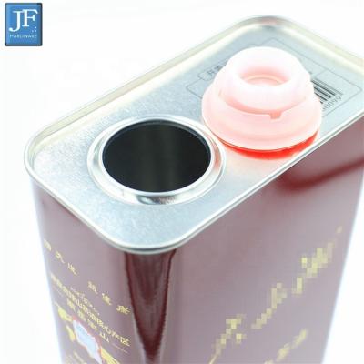 China Edible Oil Tin Can 1.6L Camellia Oil Tin Can 1.6 Liter Tin Can For Oil for sale