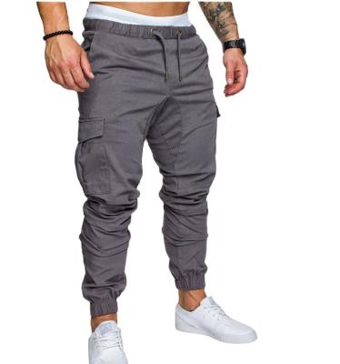 China Breathable High Quality Woven 100%Polyester Pants Men Casual Cargo Pants Custom Jogger With Big Pocket for sale