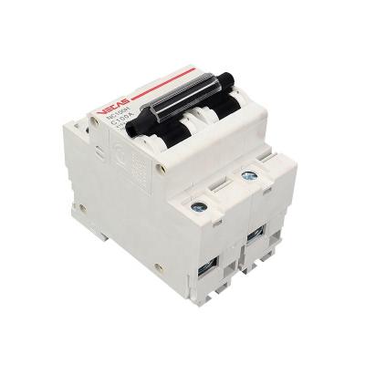 China VECAS High Power Circuit Breaker High Current Air Switch MCB NC100H C100A 4P 80A 100A 1 2 3 4 1P 2P 3P 4P 2 Years MINI 230/415V for sale