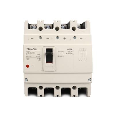 China DC1500V DC Molded Case Circuit Breaker 4P Solar PV DC1000V HM6-DC 125 160 250 AMP MCCB Moulded Case DC 1500V 3P/4P for sale