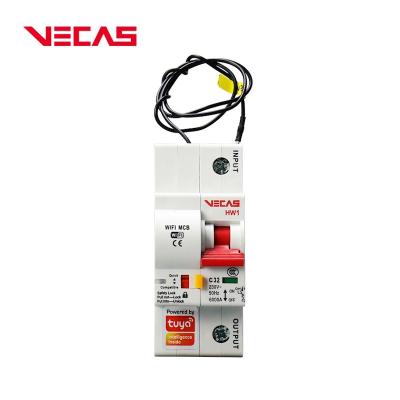 China VECAS WiFi MCB By TUYA Series 10A~63A 80A 100A 125A Smart Mini Circuit Breaker For APP Mobile Phone Control Hot 1P 2P 3P 4P for sale