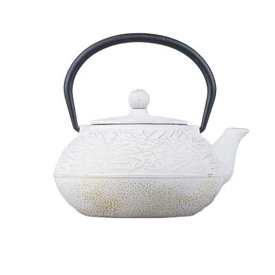 China Viable Tetsubin Teapot Cast Iron Japanese Style Caboche 40OZ For Tea Brewing for sale