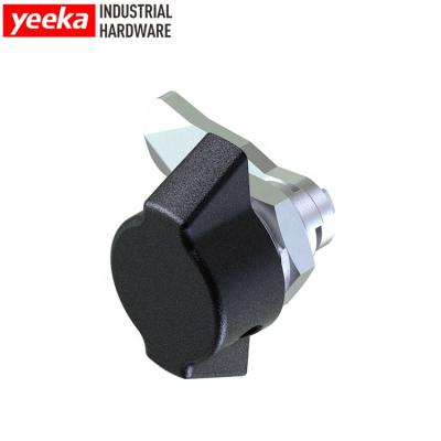 China Enclosures 1435 Padlockable lock, Yeeka industrial quarter turn cam wingknob, chromed plated or black version. for sale