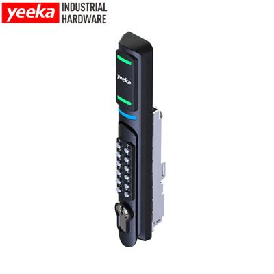 China Card Reader Access YEEKA Hardware New Arrival Super Quality Fingerprint +password +swinghandle Electronic Locks For Data Center Lock Server for sale