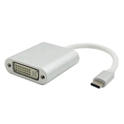 China COMPUTER HD 1080P USB 3.1 Type C Male To DVI Female Adapter Cable For Macbook Chromebook Pixel for sale