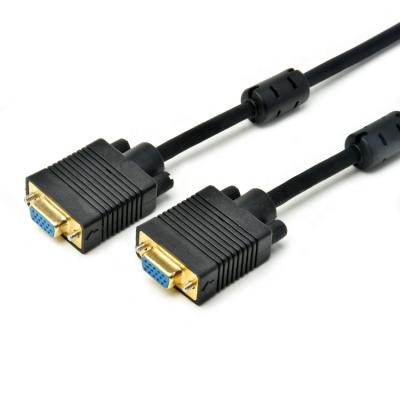 China Male Monitor VGA to 2 VGA Female Cable for Samsung TV HDB15pin Male to Female Connector Cable for sale