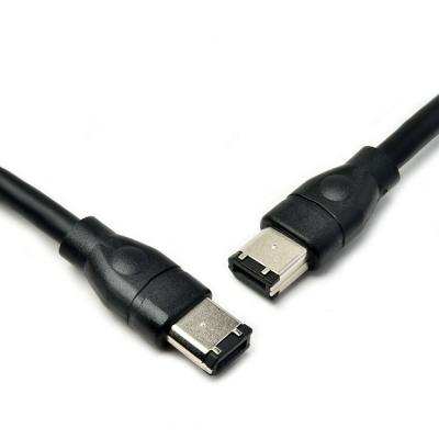 China COMPUTER 6 Pin Male To 6 Pin Firewire 400/400 Male Clear Cable For IEEE 1394 Devices for sale