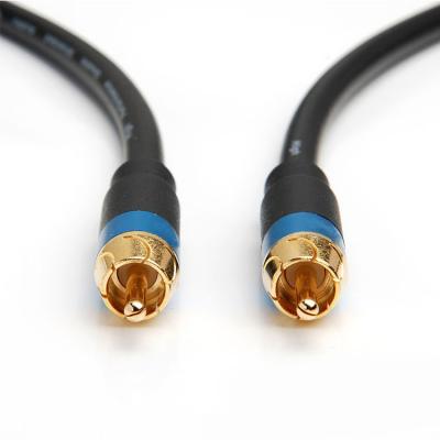 China Colorful Speaker Metal Shell RCA Male To Male RCA RCA Audio Cable for sale