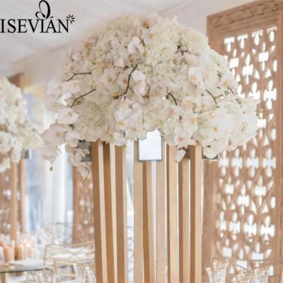 China Artificial Wedding Hydrange from ISEVIAN Wedding and Rose Kissing Ball White Flower to Wedding Aisle for sale