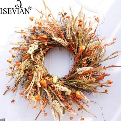 China ISEVIAN Wedding Yellow Artificial Flower Wedding Decoration Customized Home Decorative Garland For Party for sale