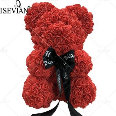 China Wedding ISEVIAN Artificial Flowers For Teddy Bear Color And Size Roses Gift Customized For Wedding Party Home Decoration for sale