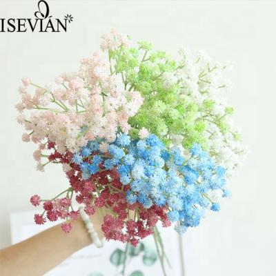 China ISEVIAN wedding 62 cm customized colors artificial babybreath flower bridal bouquet for wedding decoration for sale