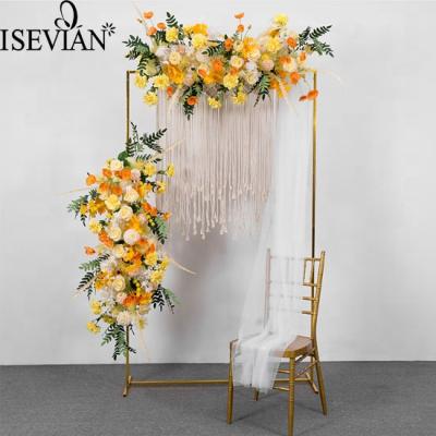 China ISEVIAN wedding 120*200cm metal flower stand decoration artificial flower arch layout for wedding for sale