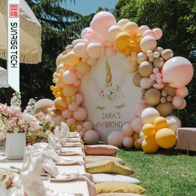 China Gift Toy Sunrise Decorations Round Latex Balloons Party Supplies Balloons Arch Set for sale