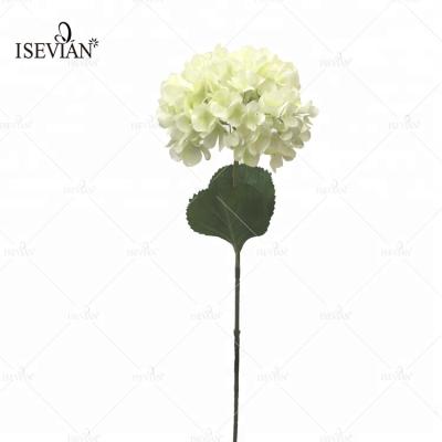 China ISEVIAN wedding hydrangea decorative artificial single stem hydrangea cheap weeding flower large for sale for sale