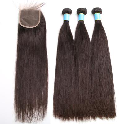 China All Style Free Sample Virgin Cuticle Aligned Hair Wholesale Hair Weave Bundles Unprocessed Mink Brazilian Hair Bundles With Closure for sale