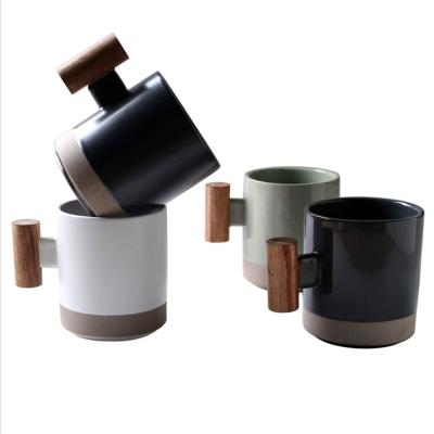 China Amazon Viable Wholesale 2021 New Arrivals 350ml Creative Ceramic Coffee Mugs With Customized Logo And Handle for sale