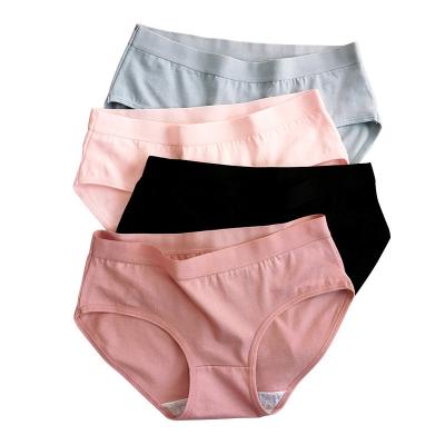 China Seamless Pure Women's Bacteriostasis Panties Cotton Cotton Mid Waist Breathable Panties for sale