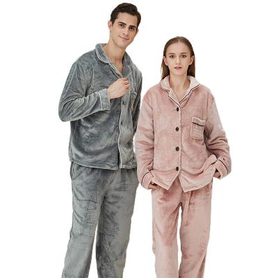 China Wholesale Luxury QUICK DRY Women Cardigan Velvet Collar Turn-Down Designer Sleepwear Pajamas Two Piece Set for sale